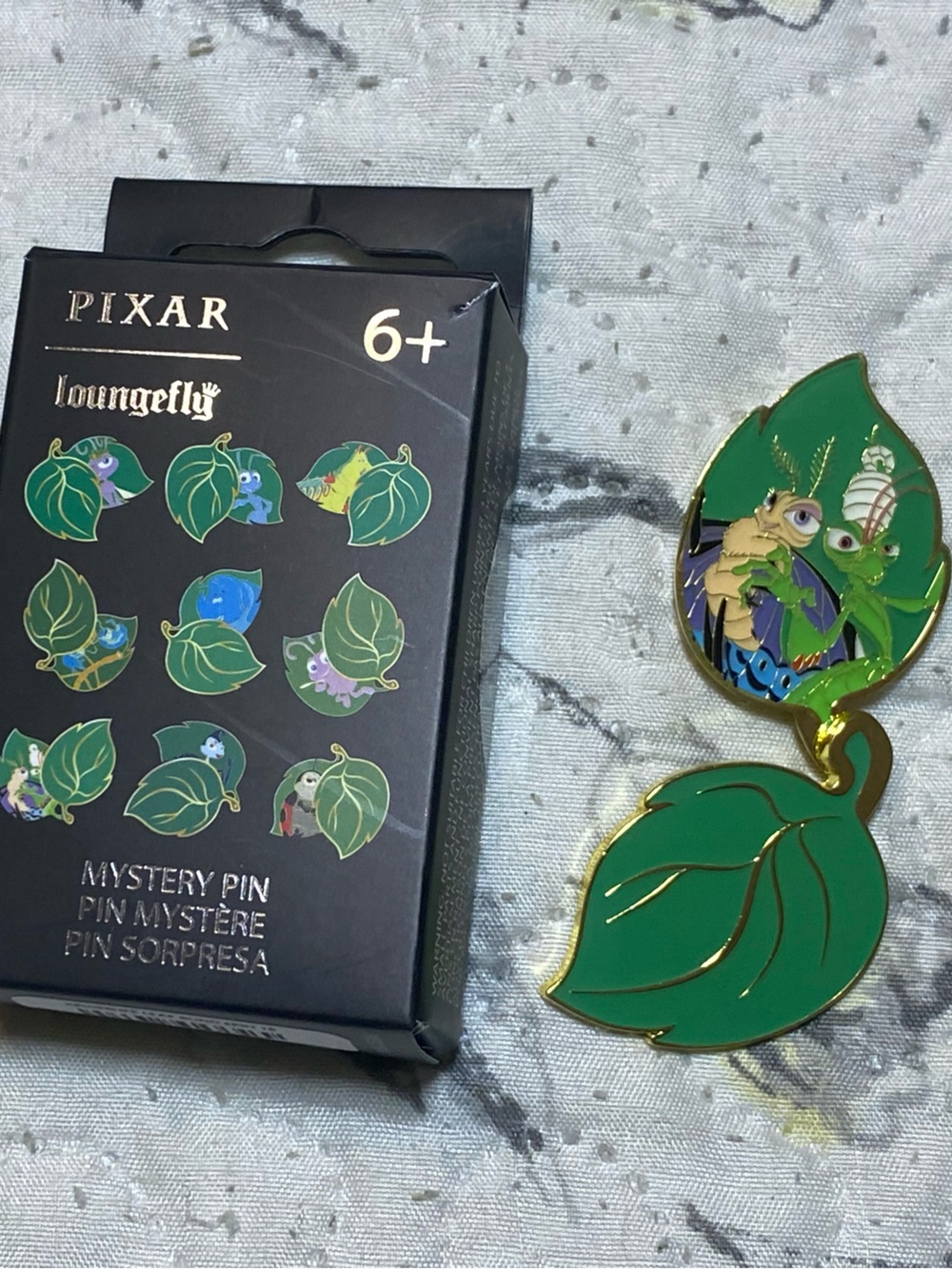 Loungefly Pixar Leaf Mystery Double Enamel Pin- Manny and Gypsy Moth